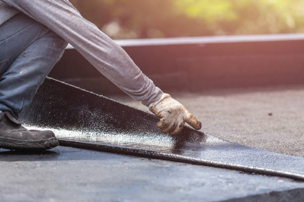 Professional Waterproofing technician working in Weston, OH